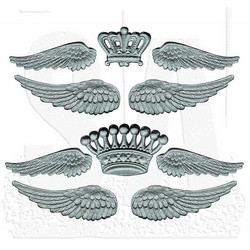 Tim Holtz Idea-Ology Metal Adornments -koristeet, Regal