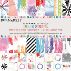 49 and Market paperipakkaus Spectrum Gardenia Painted Foundations, 12