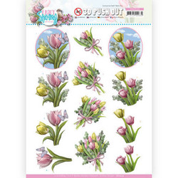 Amy Design  Enjoy Spring 3D-kuvat Bouquets of Tulips