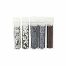 Hobby & Crafting Fun Glitter -jauhesetti, musta/hopea