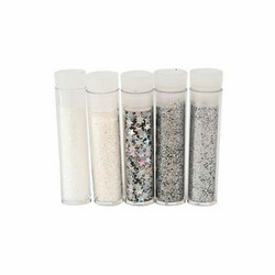 Hobby & Crafting Fun Glitter -jauhesetti, valkoinen/hopea
