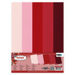 Amy Design kartonkipakkaus Roses Are Red, 20 arkkia, A4
