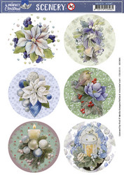 Jeanine's Art korttikuvat A Perfect Christmas, Christmas Candle Round