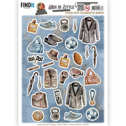 Yvonne Creations Men in Style korttikuvat Small Elements A