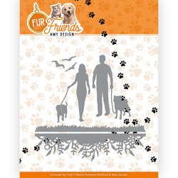 Amy Design Fur Friends stanssi Walking the Dog