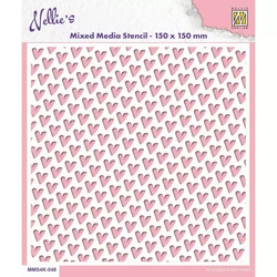 Nellie's Choice Mixed Media sapluuna Hearts