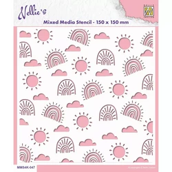 Nellie's Choice Mixed Media sapluuna Rainbows