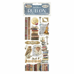 Stamperia Alice -siirtokuvat Vintage Library, Books