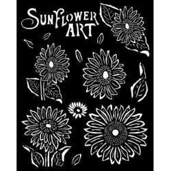 Stamperia sapluuna Sunflower Art, Sunflowers, 20 x 25 cm