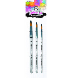 Studio Light Watercolor Brushes -siveltimet, 3 kpl