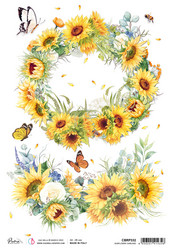 Ciao Bella riisipaperi Sunflowers Garland