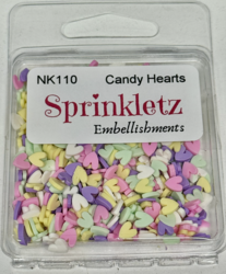 Buttons Galore Sprinkletz -koristeet, Candy Hearts