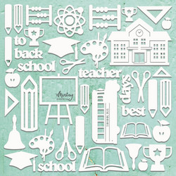 Mintay Chippies -chipboard School -setti