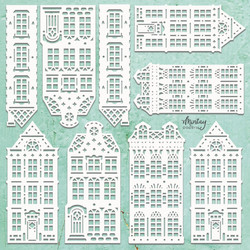 Mintay Chippies -chipboard Tenement Houses -setti