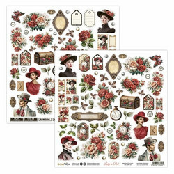 Scrapboys skräppipaperi Lady in Red 07