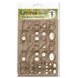 Lavinia Stamps Greyboard kartonkikuviot Numbers