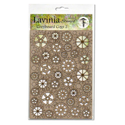 Lavinia Stamps Greyboard kartonkikuviot Cogs 2
