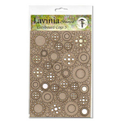 Lavinia Stamps Greyboard kartonkikuviot Cogs 3