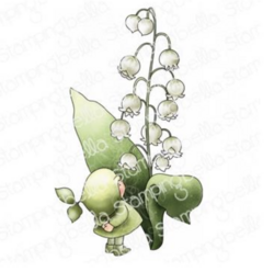 Stamping Bella Bundle Girl With Lily Of The Valley -leimasin