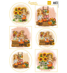 Marianne Design korttikuvat Gnomes, Sunflowers