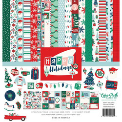 Echo Park Happy Holidays -paperipakkaus, 12