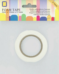 Jeje foam tape, kohoteippi, valkoinen, 0.5 mm
