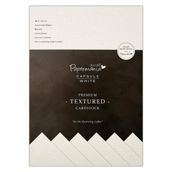 Papermania Premium Cardstock -kartonki, A4, 20 kpl, valkoinen