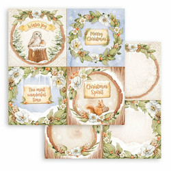 Stamperia Winter Valley skräppipaperi 4 Cards