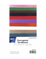 Joy! Crafts Corrugated Cardboard -aaltopahvi, 10 arkkia, A4