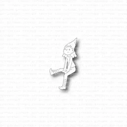 Gummiapan stanssi Sitting Santa Girl