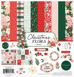 Carta Bella Peaceful Christmas Flora -paperipakkaus, 12