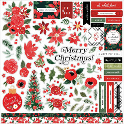 Carta Bella tarra-arkki Merry Christmas Flora, 12