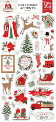 Echo Park Christmas Time Chipboard -tarrat