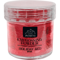 Stamperia Create Happiness Embossing Powder kohojauhe, sävy Holiday Red