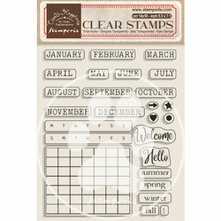 Ciao Bella PS8015 Clear Stamp Set 6x8 BuJo Weather