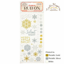 Stamperia Create Happiness Christmas -siirtokuvat Snowflakes