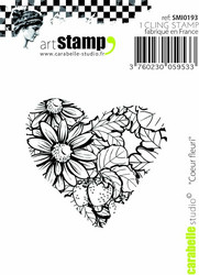 Carabelle Studio leimasin Coeur Fleuri