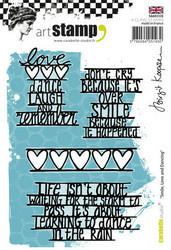 Carabelle Studio leimasin Smile, Love and Dancing