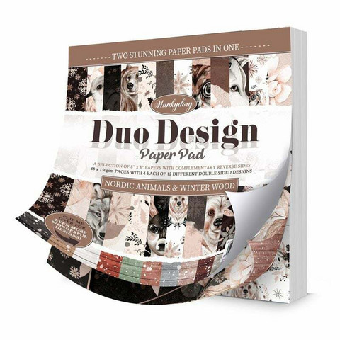 Hunkydory Duo Design paperipakkaus Nordic Animals & Winter Wood, 8