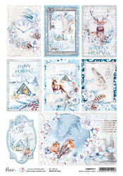 Ciao Bella riisipaperi Winter Jorney Cards