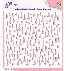 Nellie's Choice Mixed Media sapluuna Christmas Trees