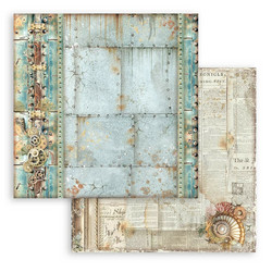 Stamperia Songs of the Sea skräppipaperi Mechanism Border