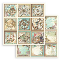 Stamperia Songs of the Sea skräppipaperi Tags