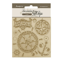 Stamperia Decorative Chips kuvioleike Songs of the Sea, Rudder