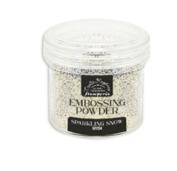Stamperia Create Happiness Embossing Powder kohojauhe, sävy Sparkling Snow