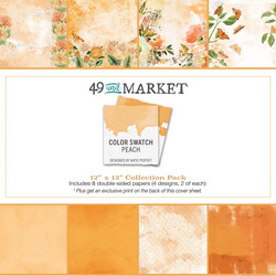 49 and Market paperipakkaus Color Swatch, Peach, 12