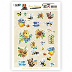 Yvonne Creations Bee Honey 3D-kuvat Small Elements A