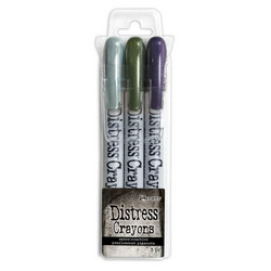 Tim Holtz Distress Crayons Pearl setti Halloween #6