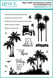 Gina K. Designs leimasin Ocean Silhouettes
