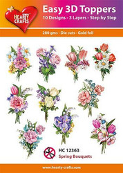 Valmiiksi leikattuja 3D kuvia, Spring Bouquets
